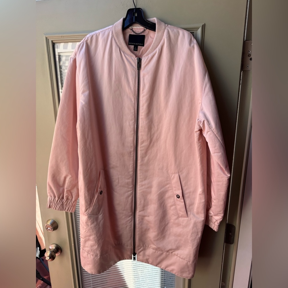 Banana Republic Light Pink Bomber Jacket